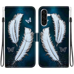 Custodia per telefono in pelle con disegno colorato con texture di cristallo, For Samsung Galaxy A36 / A56 5G