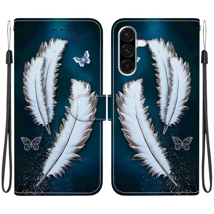 Custodia per telefono in pelle con disegno colorato con texture di cristallo, For Samsung Galaxy A36 / A56 5G
