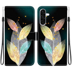 Custodia per telefono in pelle con disegno colorato con texture di cristallo, For Samsung Galaxy A36 / A56 5G