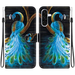 Custodia per telefono in pelle con disegno colorato con texture di cristallo, For Samsung Galaxy A36 / A56 5G