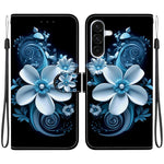Custodia per telefono in pelle con disegno colorato con texture di cristallo, For Samsung Galaxy A36 / A56 5G