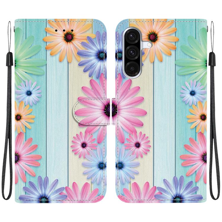 Custodia per telefono in pelle con disegno colorato con texture di cristallo, For Samsung Galaxy A36 / A56 5G