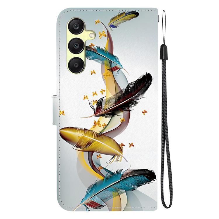 Custodia per telefono in pelle con disegno colorato con texture di cristallo, For Samsung Galaxy A25 5G
