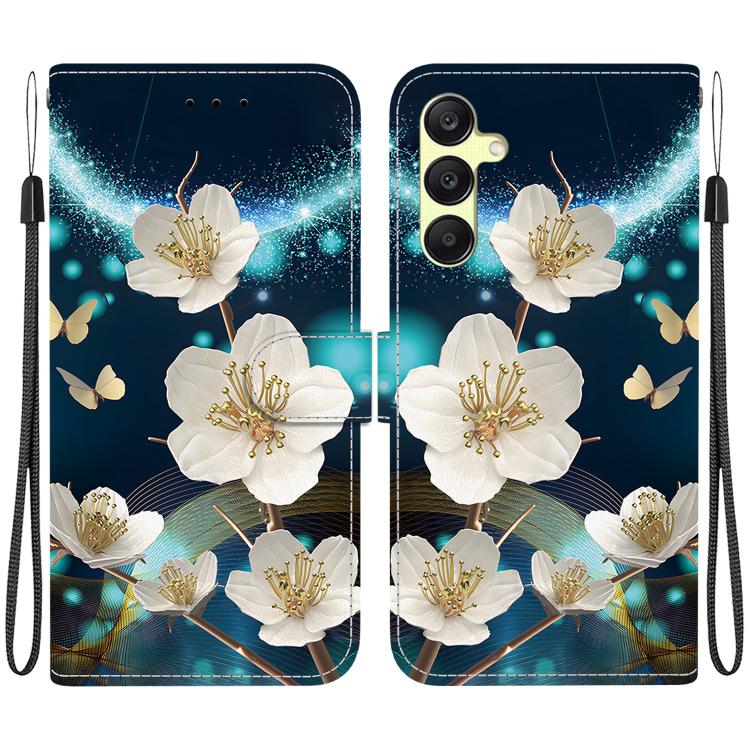 Custodia per telefono in pelle con disegno colorato con texture di cristallo, For Samsung Galaxy A25 5G