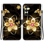 Custodia per telefono in pelle con disegno colorato con texture di cristallo, For Samsung Galaxy A25 5G