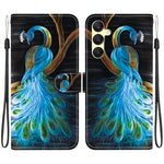 Custodia per telefono in pelle con disegno colorato con texture di cristallo, For Samsung Galaxy A25 5G