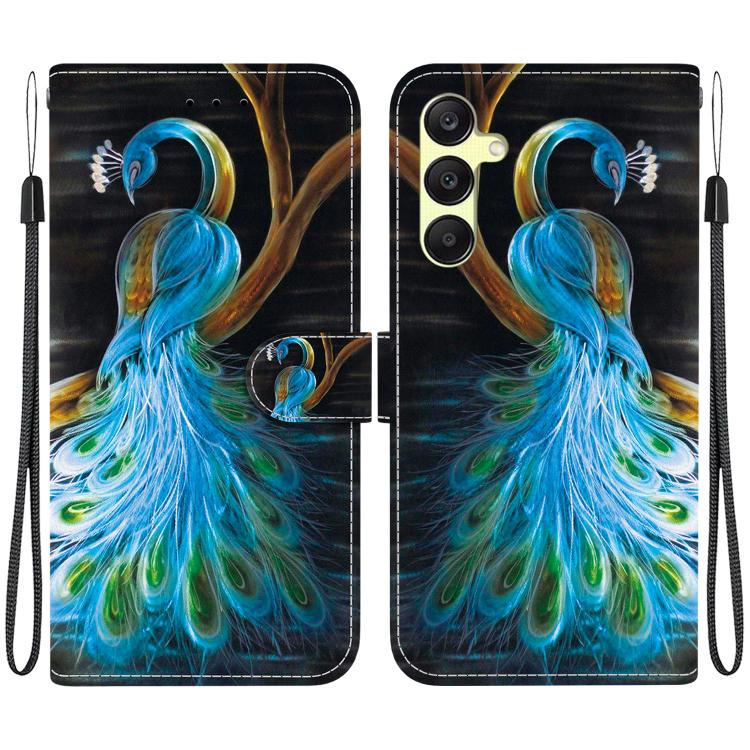 Custodia per telefono in pelle con disegno colorato con texture di cristallo, For Samsung Galaxy A25 5G