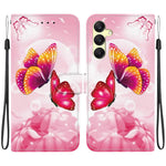 Custodia per telefono in pelle con disegno colorato con texture di cristallo, For Samsung Galaxy A25 5G