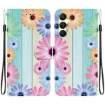 Custodia per telefono in pelle con disegno colorato con texture di cristallo, For Samsung Galaxy A25 5G