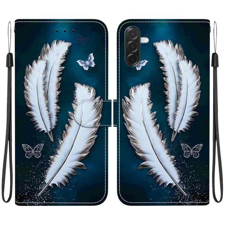 Custodia per telefono in pelle con disegno colorato con texture di cristallo, For Galaxy A37 5G / A36 5G