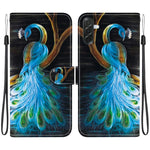 Custodia per telefono in pelle con disegno colorato con texture di cristallo, For Galaxy A37 5G / A36 5G