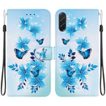 Custodia per telefono in pelle con disegno colorato con texture di cristallo, For Galaxy A37 5G / A36 5G
