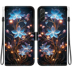 Custodia per telefono in pelle con disegno colorato con texture di cristallo, For Galaxy A37 5G / A36 5G