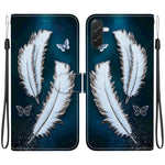Custodia per telefono in pelle con disegno colorato con texture di cristallo, For Galaxy A57 5G