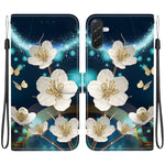 Custodia per telefono in pelle con disegno colorato con texture di cristallo, For Galaxy A57 5G