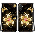 Custodia per telefono in pelle con disegno colorato con texture di cristallo, For Galaxy A57 5G