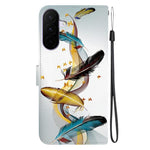 Custodia per telefono in pelle con disegno colorato con texture di cristallo, For Galaxy A27 5G