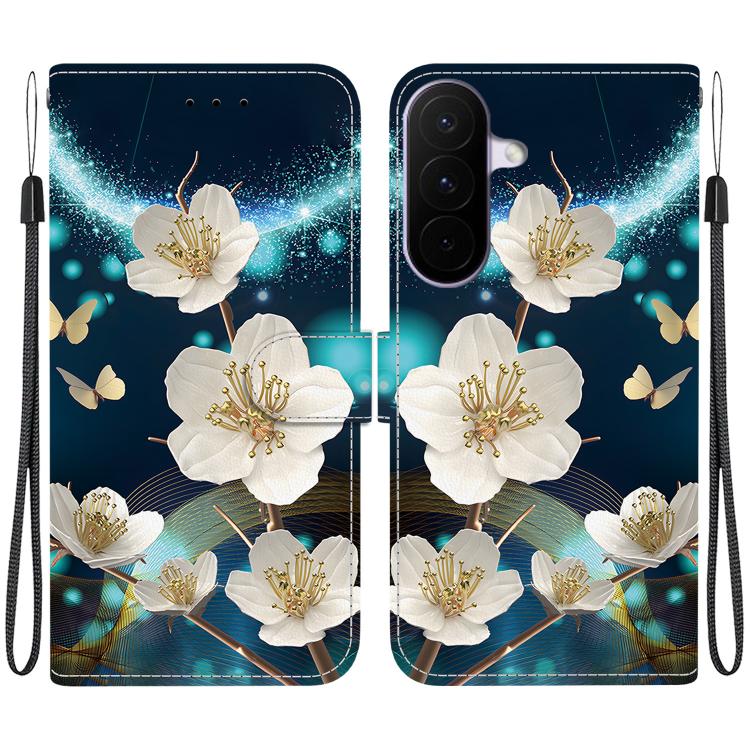 Custodia per telefono in pelle con disegno colorato con texture di cristallo, For Galaxy A27 5G