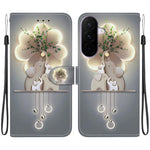 Custodia per telefono in pelle con disegno colorato con texture di cristallo, For Galaxy A27 5G