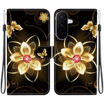 Custodia per telefono in pelle con disegno colorato con texture di cristallo, For Galaxy A27 5G