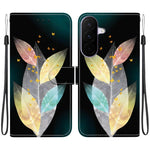 Custodia per telefono in pelle con disegno colorato con texture di cristallo, For Galaxy A27 5G