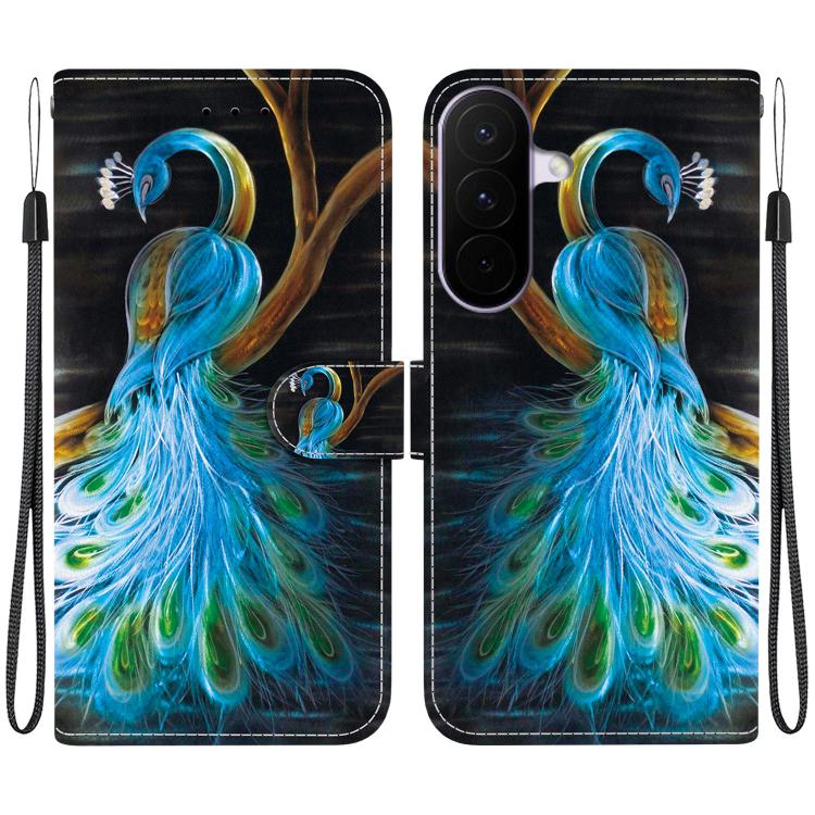 Custodia per telefono in pelle con disegno colorato con texture di cristallo, For Galaxy A27 5G
