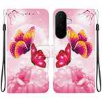Custodia per telefono in pelle con disegno colorato con texture di cristallo, For Galaxy A27 5G