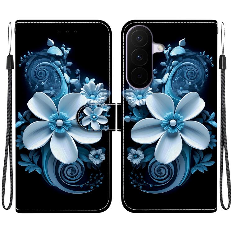 Custodia per telefono in pelle con disegno colorato con texture di cristallo, For Galaxy A27 5G