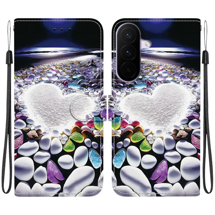 Custodia per telefono in pelle con disegno colorato con texture di cristallo, For Galaxy A27 5G