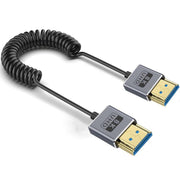 Cavo HDMI 2.1 coassiale a spirale da 0,7 m 8K 48 Gbps, Straight to Straight, Upward Bend, Downward Bend, Right Bend, Left Bend