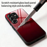 Custodia per telefono in vetro con colori sfumati, For Samsung Galaxy S26+ 5G, For Samsung Galaxy S26 Ultra 5G, For Samsung Galaxy S26 5G