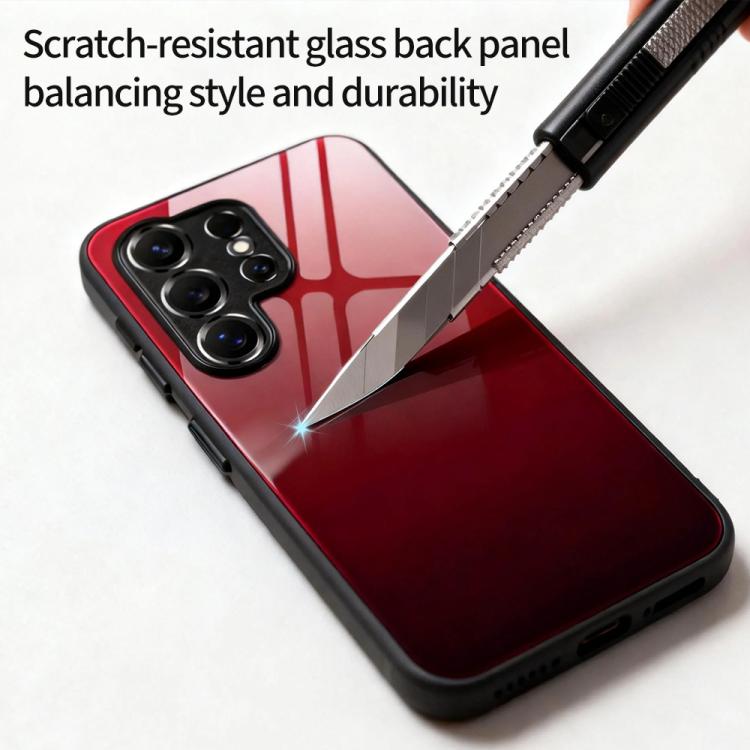 Custodia per telefono in vetro con colori sfumati, For Samsung Galaxy S26+ 5G, For Samsung Galaxy S26 Ultra 5G, For Samsung Galaxy S26 5G