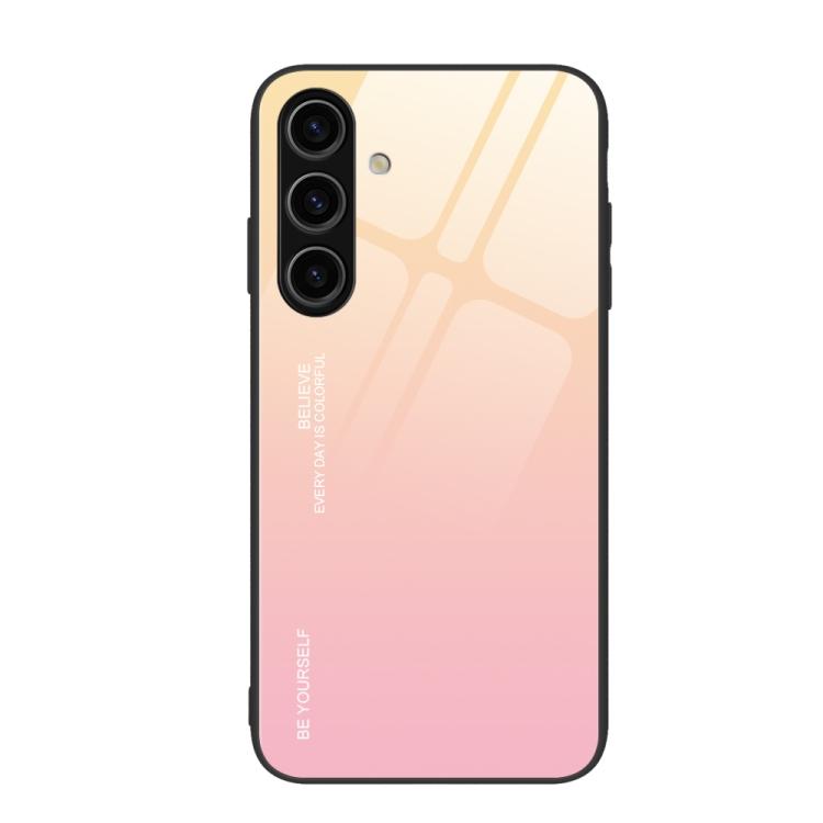 Custodia per telefono in vetro con colori sfumati, For Samsung Galaxy S26+ 5G, For Samsung Galaxy S26 Ultra 5G, For Samsung Galaxy S26 5G