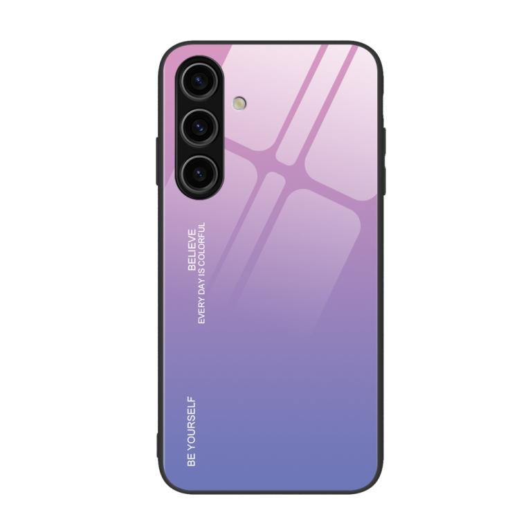 Custodia per telefono in vetro con colori sfumati, For Samsung Galaxy S26+ 5G, For Samsung Galaxy S26 Ultra 5G, For Samsung Galaxy S26 5G
