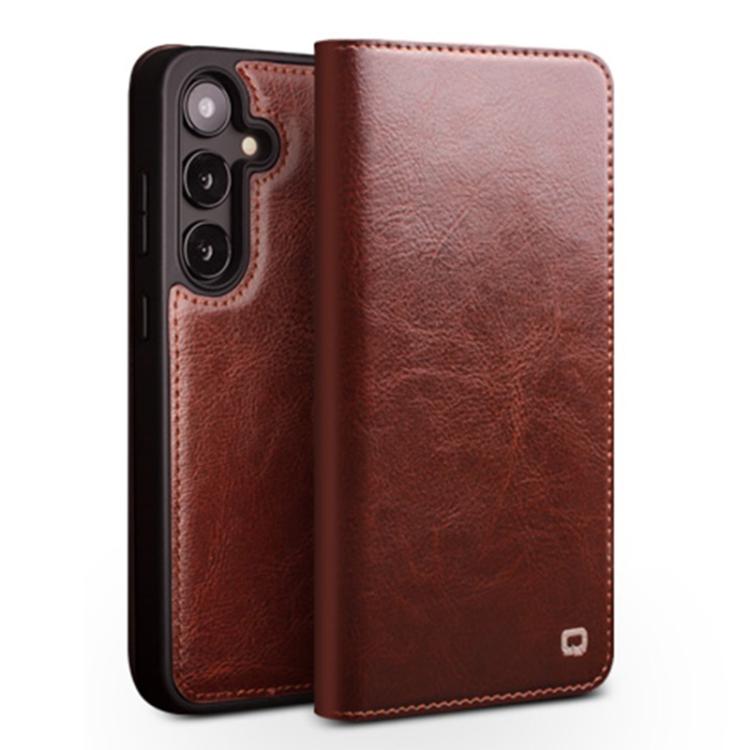 Custodia per telefono in vera pelle QIALINO, For Samsung Galaxy S26+ 5G, For Samsung Galaxy S26 Ultra 5G, For Samsung Galaxy S26 5G, For Samsung Galaxy S25 5G, For Samsung Galaxy S25+ 5G, For Samsung Galaxy S25 Ultra 5G
