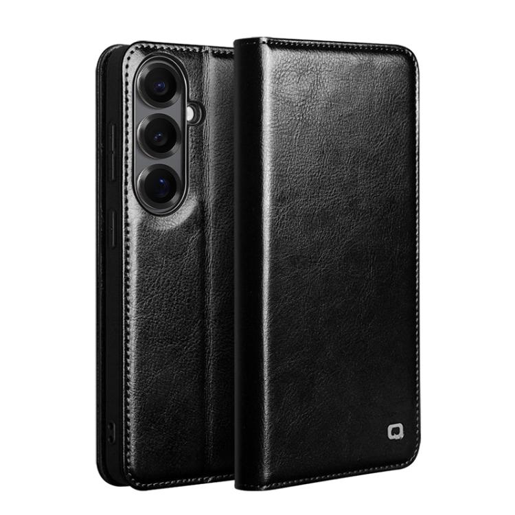 Custodia per telefono in vera pelle QIALINO, For Samsung Galaxy S26+ 5G, For Samsung Galaxy S26 Ultra 5G, For Samsung Galaxy S26 5G, For Samsung Galaxy S25 5G, For Samsung Galaxy S25+ 5G, For Samsung Galaxy S25 Ultra 5G