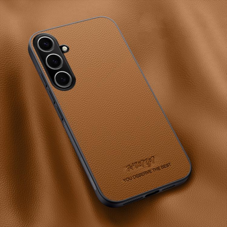 Custodia magnetica in pelle per telefono HUIYI, For Galaxy S25 FE 5G, For Samsung Galaxy S25 Edge 5G, For Samsung Galaxy S25 5G, For Samsung Galaxy S25+ 5G