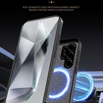 Custodia magnetica in pelle per telefono HUIYI, For Samsung Galaxy S25 Ultra 5G, For Samsung Galaxy S24 FE 5G, For Samsung Galaxy S20 FE