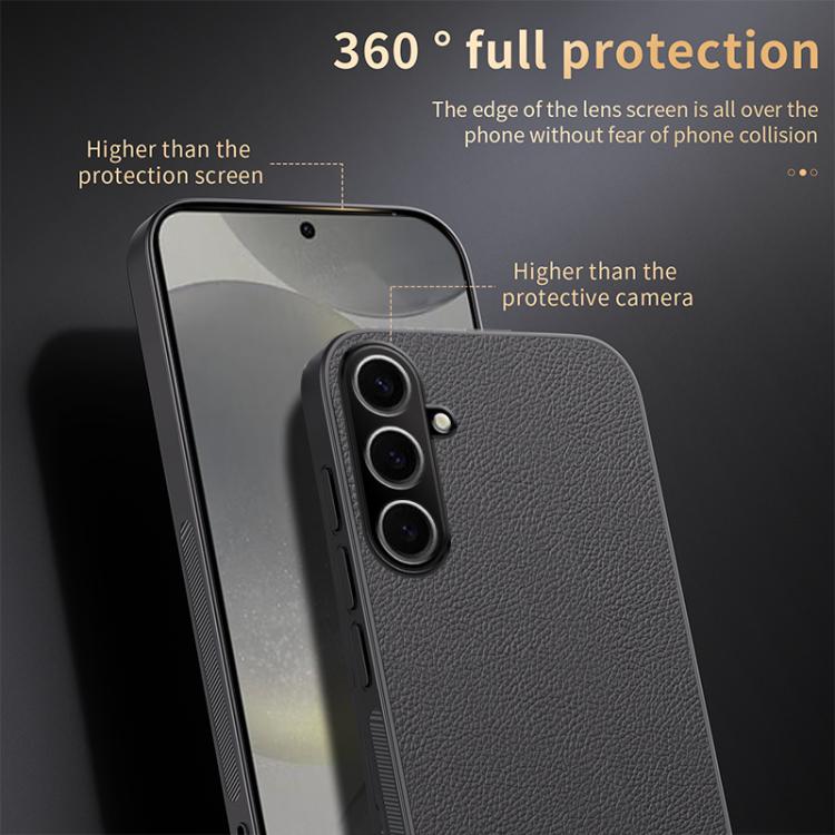 Custodia magnetica in pelle per telefono HUIYI, For Galaxy S25 FE 5G, For Samsung Galaxy S25 Edge 5G, For Samsung Galaxy S25 5G, For Samsung Galaxy S25+ 5G