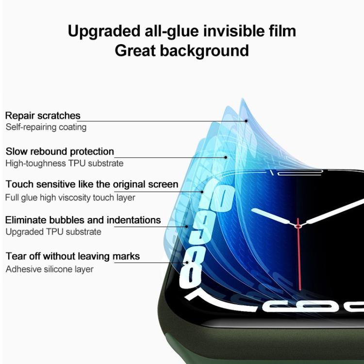 Pellicola protettiva morbida in idrogel per lo schermo dell'orologio con localizzatore, For Apple Watch Series 6 / 5 / 4 / SE 44mm, For Apple Watch Series 6 / 5 / 4 / SE 40mm, For Apple Watch Series 11 / 10 46mm, For Apple Watch Series 11 / 10 42mm    ...