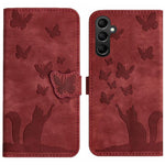Custodia per telefono in pelle con stampa a farfalla e gatto, For Samsung Galaxy A17 5G / A26 5G, For Samsung Galaxy A56 5G, For Samsung Galaxy A26 5G, For Samsung Galaxy A36 5G