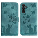 Custodia per telefono in pelle con stampa a farfalla e gatto, For Samsung Galaxy A17 5G / A26 5G, For Samsung Galaxy A56 5G, For Samsung Galaxy A26 5G, For Samsung Galaxy A36 5G