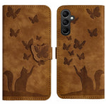Custodia per telefono in pelle con stampa a farfalla e gatto, For Samsung Galaxy A17 5G / A26 5G, For Samsung Galaxy A56 5G, For Samsung Galaxy A26 5G, For Samsung Galaxy A36 5G
