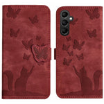 Custodia per telefono in pelle con stampa a farfalla e gatto, For Samsung Galaxy A17 5G / A26 5G, For Samsung Galaxy A56 5G, For Samsung Galaxy A26 5G, For Samsung Galaxy A36 5G