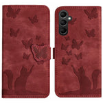 Custodia per telefono in pelle con stampa a farfalla e gatto, For Samsung Galaxy A17 5G / A26 5G, For Samsung Galaxy A56 5G, For Samsung Galaxy A26 5G, For Samsung Galaxy A36 5G