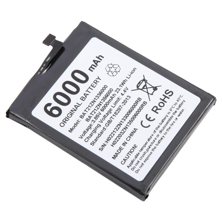 Battery Replacement, For DOOGEE V20 / V20S BAT21ZN1336000 6000mAh, For DOOGEE S97 Pro BAT18735500 8500mAh, For DOOGEE X96 Pro BAT20X965400 5400mAh, For DOOGEE S59 Pro BAT20M1710050 10050mAh, For DOOGEE S96 / S96 Pro BAT20ZN1296350 6350mAh