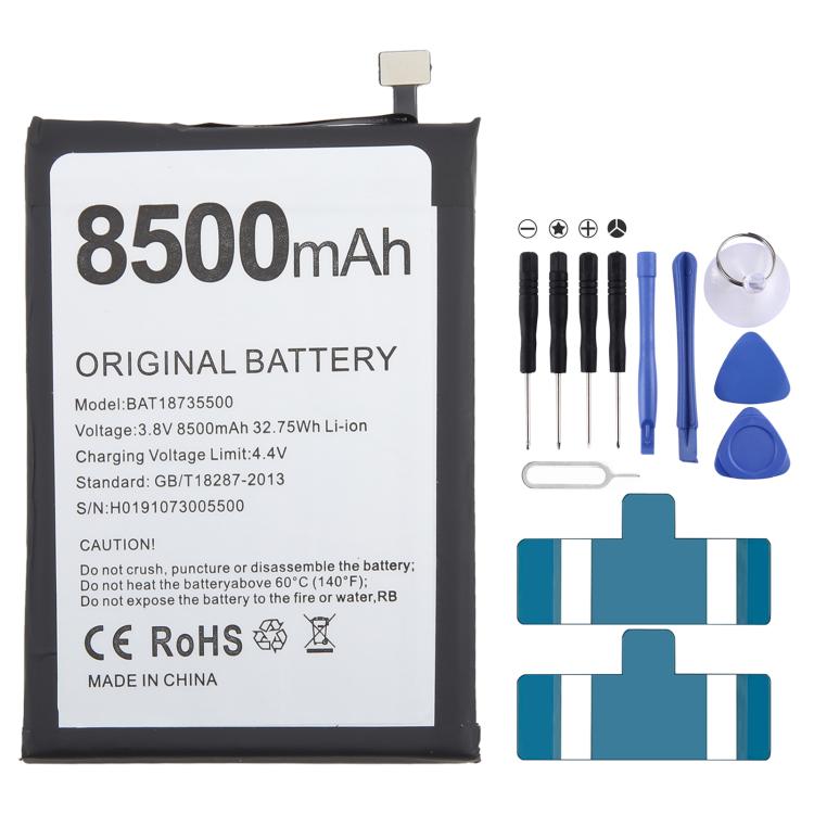 Sostituzione della batteria, For DOOGEE V20 / V20S BAT21ZN1336000 6000mAh, For DOOGEE S97 Pro BAT18735500 8500mAh, For DOOGEE X96 Pro BAT20X965400 5400mAh, For DOOGEE S59 Pro BAT20M1710050 10050mAh, For DOOGEE S96 / S96 Pro BAT20ZN1296350 6350mAh