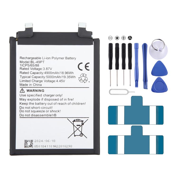 Sostituzione della batteria, For Infinix Note 30 BL-49PT 5000mAh, For Infinix Hot 20 5G X666 BL-49HX 5000mAh, For lnfinix Note 12 Vip X672 BL-44FX 2250mAh, For Infinix Smart HD 2021 X612B X612 BL-49IT 5000mAh, For lnfinix BL-49MT 4900mAh