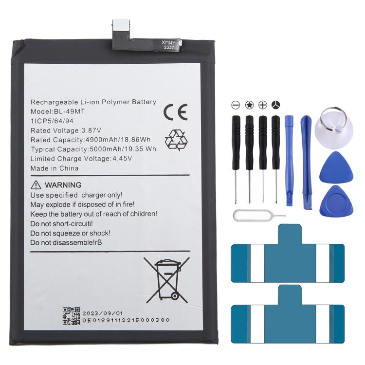 Battery Replacement, For Infinix Note 30 BL-49PT 5000mAh, For Infinix Hot 20 5G X666 BL-49HX 5000mAh, For Infinix Note 12 Vip 5000mAh, For lnfinix BL-49MT 4900mAh