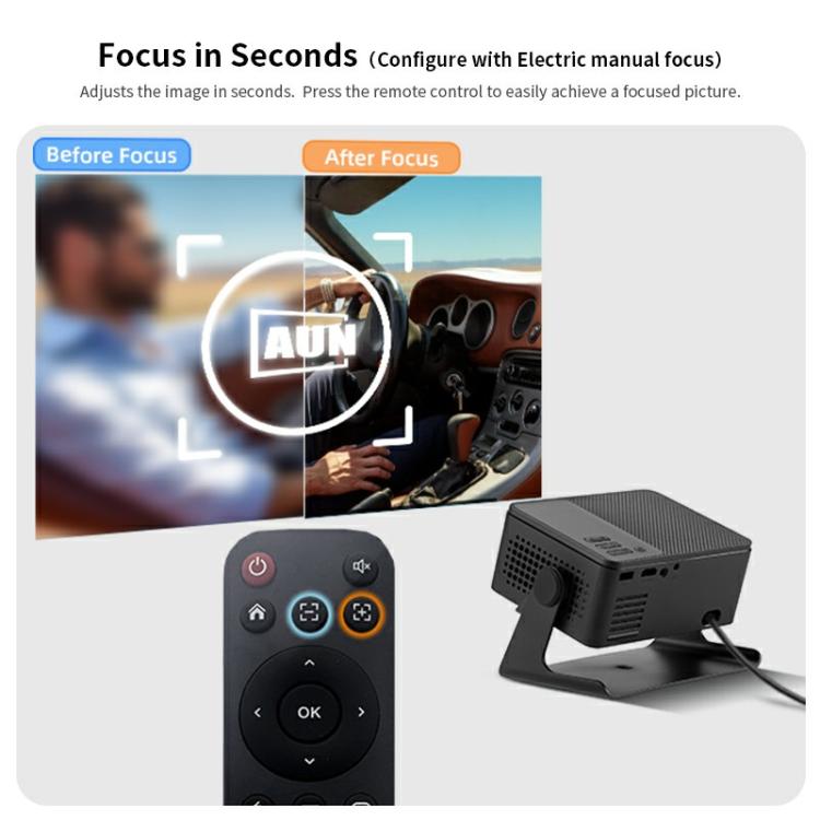 Proiettore intelligente AUN A32 1280x720P 200ANSI D3100 CPU WIFI Display, US Plug, UK Plug, AU Plug, EU Plug